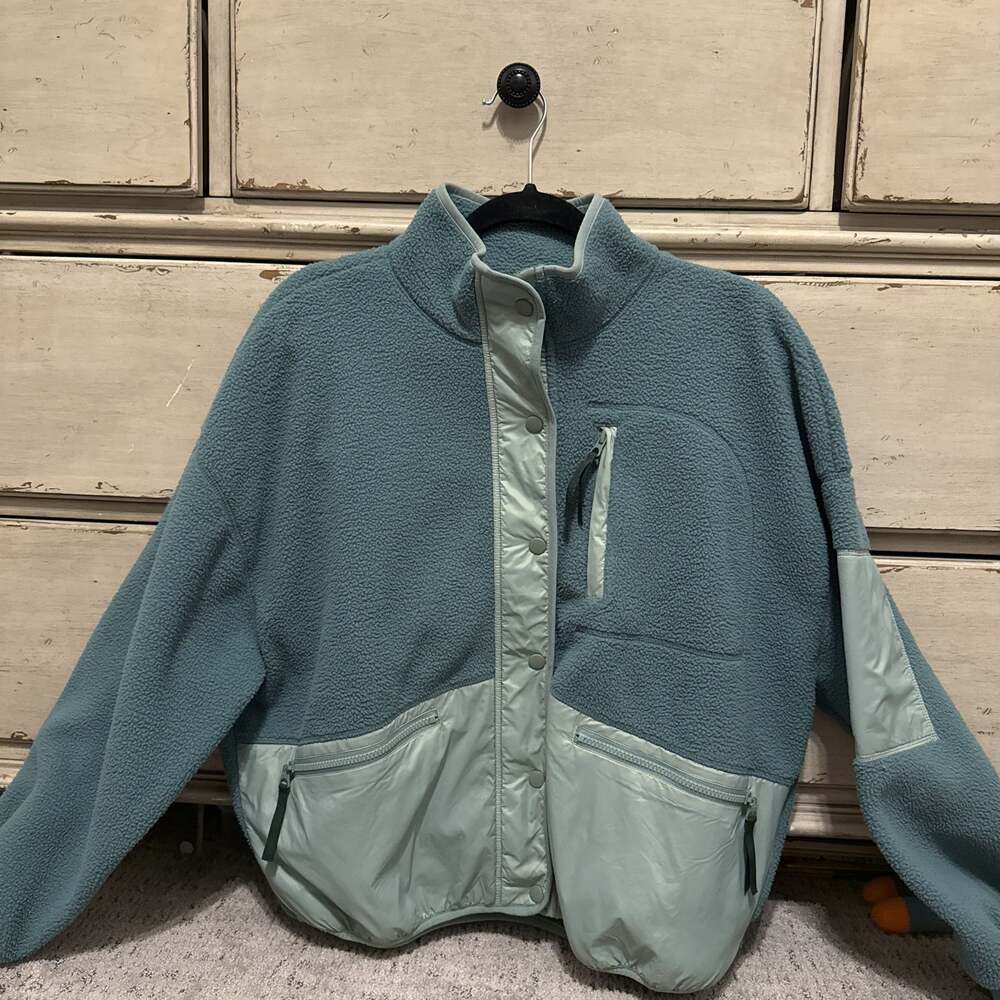 Madewell (Re)sourced Sherpa Snap-Front Jacket